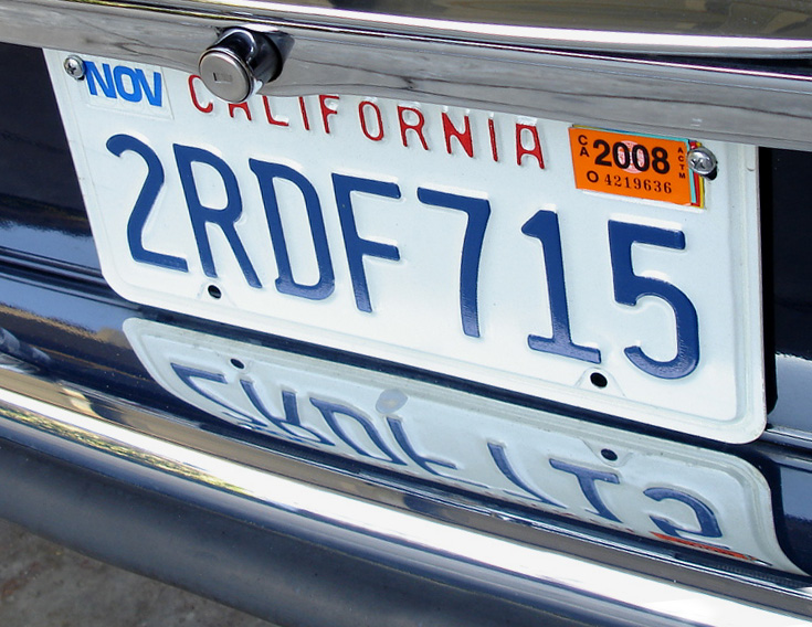 Dmv California Replacement License Plate